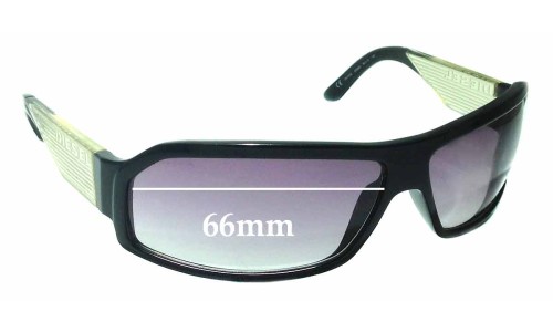 Sunglass Fix Replacement Lenses for Diesel DS0132 - 66mm Wide 