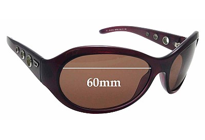 Diesel DS0010 Replacement Lenses 60mm wide 