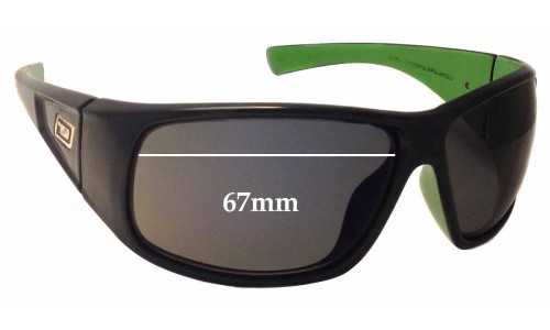 Sunglass Fix Replacement Lenses for Dirty Dog Ultra - 67mm Wide 