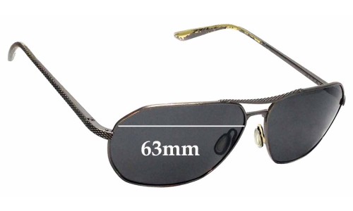 Sunglass Fix Lentes de Repuesto para Dita Flight 003 - 63mm Wide 