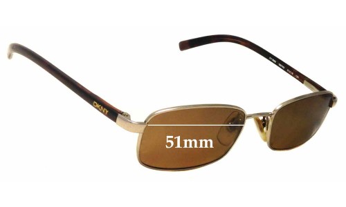 Sunglass Fix Replacement Lenses for DKNY DY5002 - 51mm Wide 