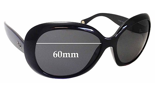 Sunglass Fix Replacement Lenses for Dolce & Gabbana DD8058 - 60mm Wide 