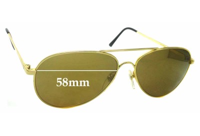 Dollond & Aitchison Pilot 3 Lentes de Repuesto 58mm wide 