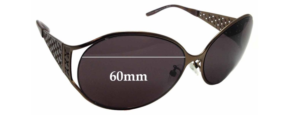Sunglass Fix Replacement Lenses for Escada SES 681/S - 60mm Wide