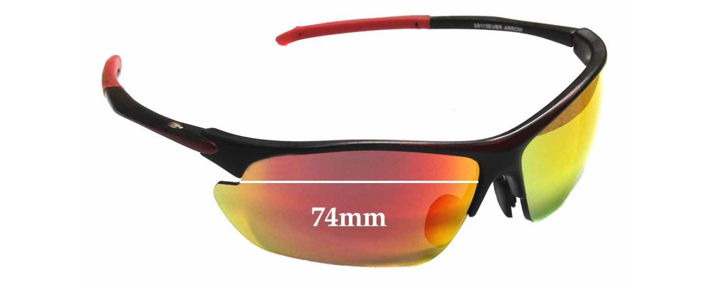 Euro Arrow Replacement Sunglass Lenses - 74mm wide
