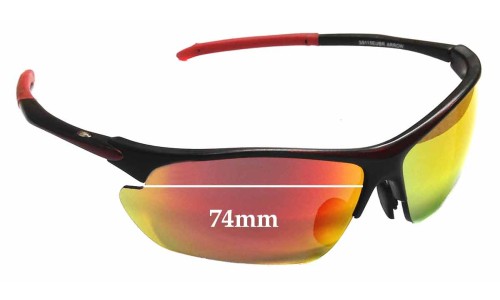 Sunglass Fix Replacement Lenses for Euro Arrow - 74mm Wide 