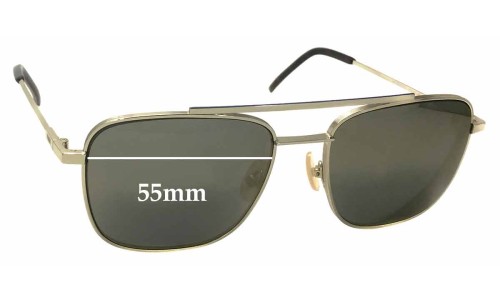Sunglass Fix Replacement Lenses for Fendi FF M0008/S - 55mm Wide 