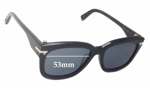 Sunglass Fix Replacement Lenses for G-Star Raw GS602S Fat Targo - 53mm Wide 