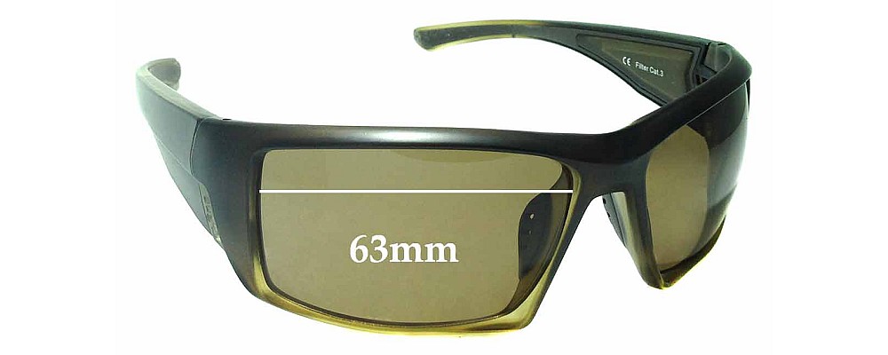 Sunglass Fix Replacement Lenses for Gill Edge - 63mm Wide