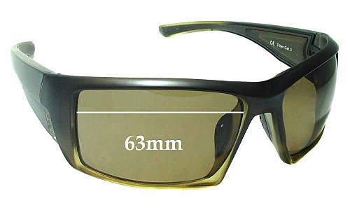 Sunglass Fix Replacement Lenses for Gill Edge - 63mm Wide 