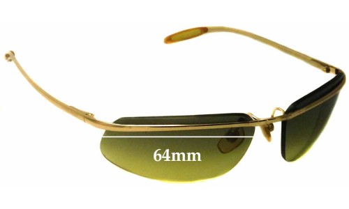Sunglass Fix Replacement Lenses for Giorgio Armani 1517 - 64mm Wide 