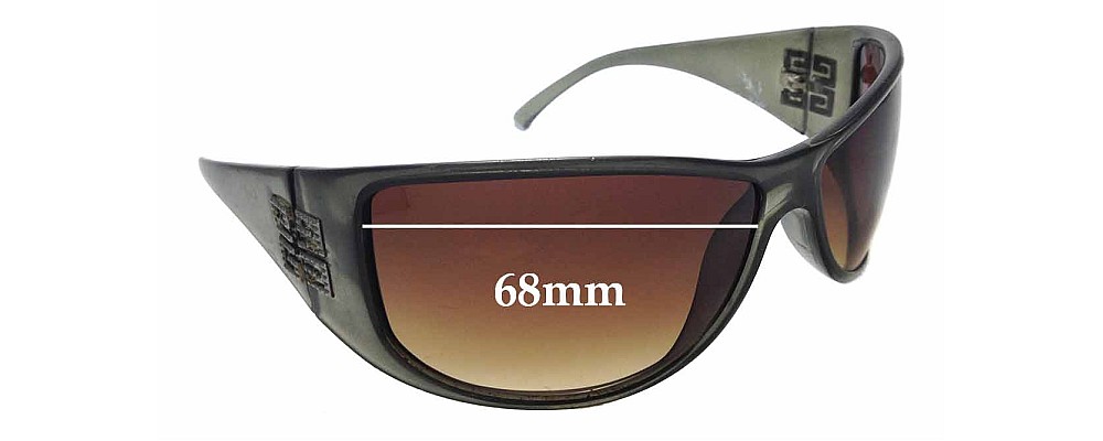Sunglass Fix Replacement Lenses for Givenchy SGV546 - 68mm wide
