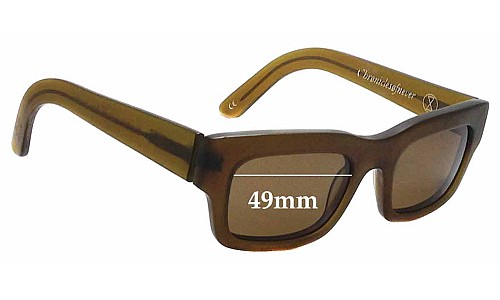 Sunglass Fix Replacement Lenses for Chronicles of Never Water Nourishes Wood - 49mm Wide 