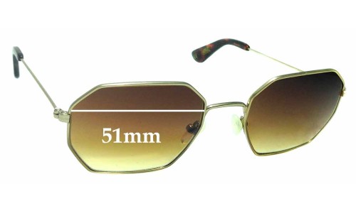 Sunglass Fix Replacement Lenses for Graz Stray l b 042-2 - 51mm Wide 
