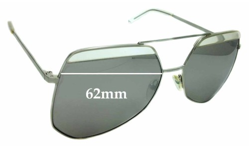Sunglass Fix Replacement Lenses for Grey Ant  Hexcel - 62mm Wide 