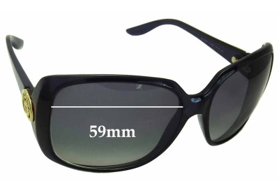 Gucci GG3166 Replacement Lenses 59mm wide 