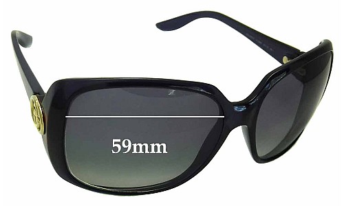 Sunglass Fix Replacement Lenses for Gucci GG3166 - 59mm Wide 