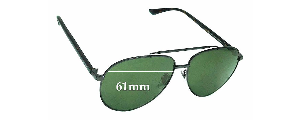 Gucci GG0043SA Replacement Sunglass Lenses - 61mm Wide