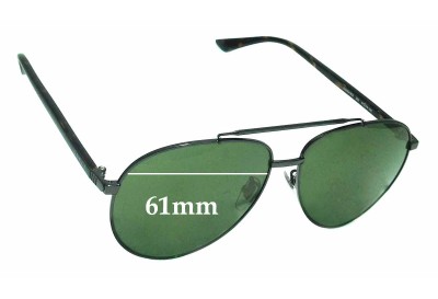  Sunglass Fix Replacement Lenses for Gucci GG0043SA - 61mm Wide 