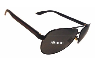 Gucci GG2898/S Replacement Lenses 58mm wide 