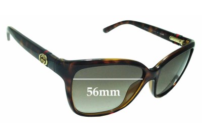 Sunglass Fix Replacement Lenses for Gucci GG3645/S - 56mm Wide 