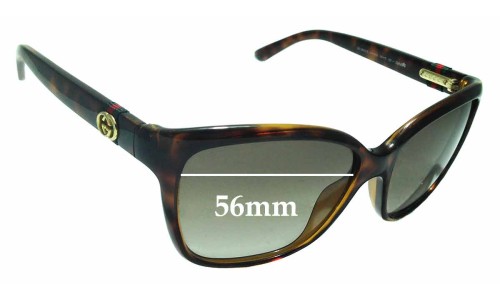 Sunglass Fix Replacement Lenses for Gucci GG3645/S - 56mm Wide 
