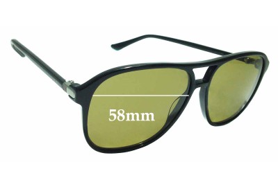 Sunglass Fix Replacement Lenses for Gucci GG 0016S - 58mm wide 