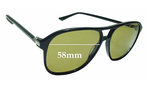 Sunglass Fix Replacement Lenses for Gucci GG0016/S - 58mm Wide 