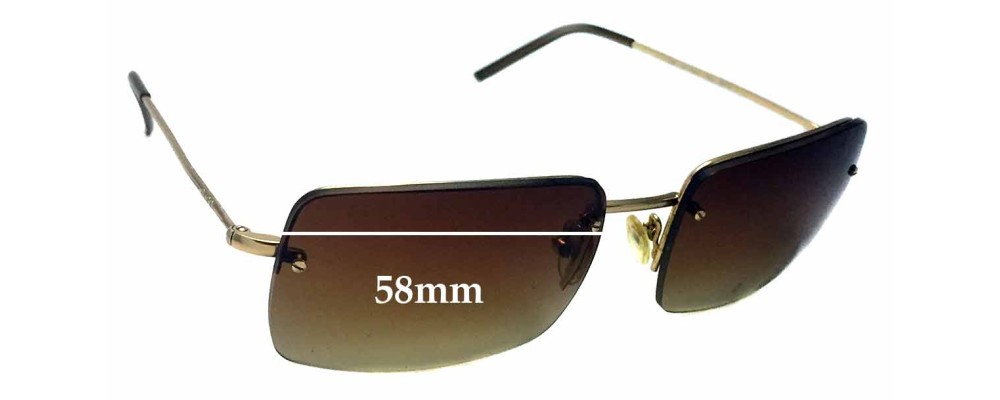 Sunglass Fix Replacement Lenses for Gucci GG1653/S - 58mm Wide