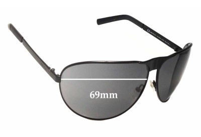 Gucci GG1813/S Replacement Sunglass Lenses - 69mm wide 