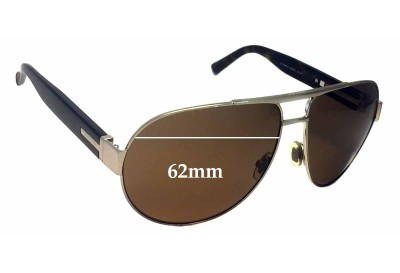 Gucci GG1924/S Replacement Sunglass Lenses - 62mm Wide 