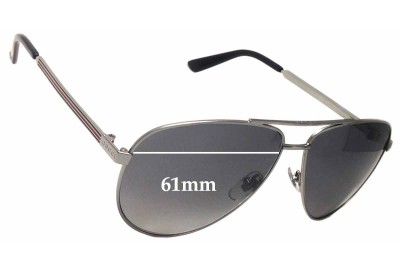 Gucci GG2281/S Replacement Lenses 61mm wide 
