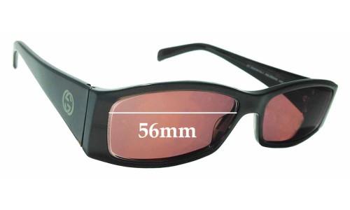 Sunglass Fix Replacement Lenses for Gucci GG2523/S - 56mm Wide 
