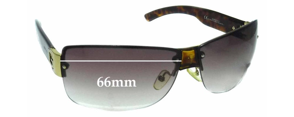 Gucci GG2803/F/S Replacement Sunglass Lenses - 66mm wide