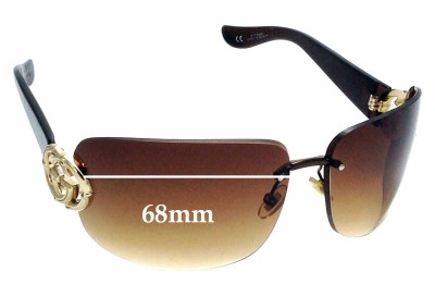 Gucci GG2833/S Replacement Lenses 68mm wide 