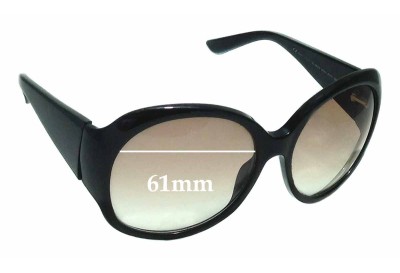 Gucci GG 2952/S Replacement Sunglass Lenses - 61mm 