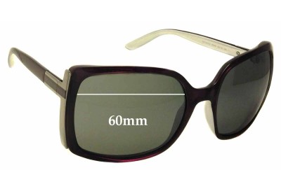 Gucci 3128/S Replacement Sunglass Lenses - 60mm wide 