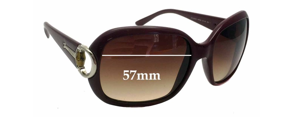 Gucci 3132/S Replacement Sunglass Lenses - 57mm wide