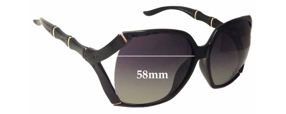 Gucci GG3508/S Replacement Sunglass Lenses - 58mm Wide