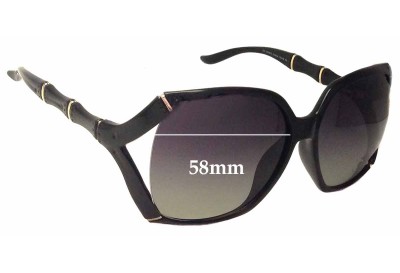 Gucci GG3508/S Replacement Lenses 58mm wide 