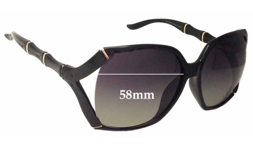 Sunglass Fix Replacement Lenses for Gucci GG3508/S - 58mm Wide 