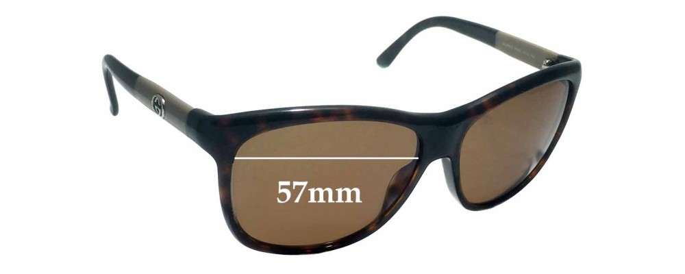 Sunglass Fix Replacement Lenses for Gucci GG3613/S - 57mm Wide