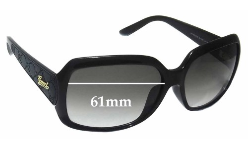 Sunglass Fix Replacement Lenses for Gucci GG3622/F/S - 61mm Wide 