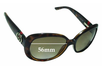 Gucci GG3644/S Replacement Lenses 56mm wide 