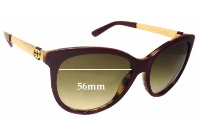 Gucci GG3784/S Replacement Sunglass Lenses - 56mm wide 