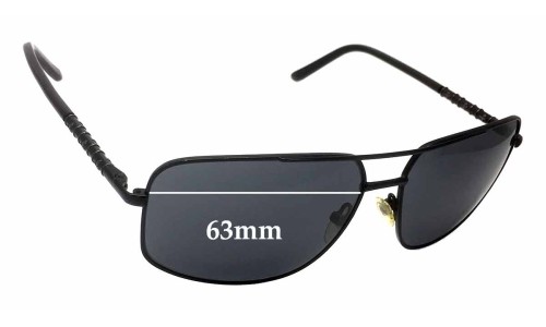 Sunglass Fix Replacement Lenses for Guess GU6595 - 63mm Wide 