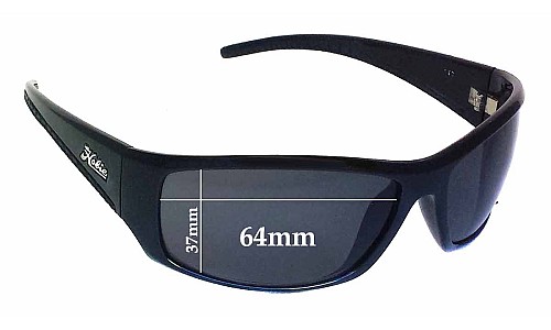 Sunglass Fix Replacement Lenses for Hobie Mayport 37mm Tall - 64mm Wide 