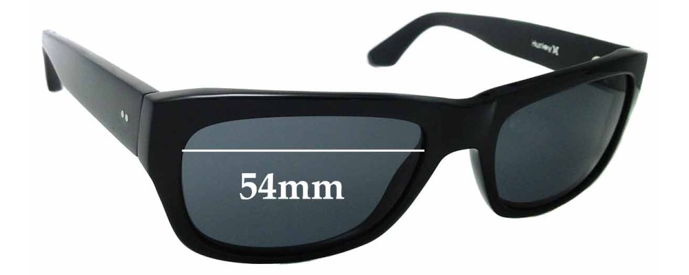 Sunglass Fix Replacement Lenses for Hurley Cell Block - 54mm wide