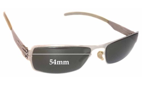 Sunglass Fix Replacement Lenses for IC! Berlin Valentin - 54mm Wide 