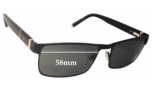 Sunglass Fix Replacement Lenses for Jeff Banks JB Two I's - 58mm Wide 